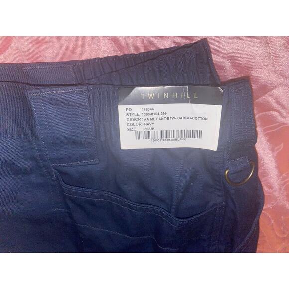 Twin Hill Twinhill Cargo Pants Size 50 Mens 40x30 Navy Dark Blue Tactical New - Picture 7 of 8